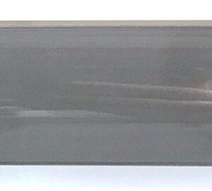 Bård rund grå blank 2.5x15
