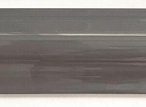 Bård kupad mörkgrå blank 5x20