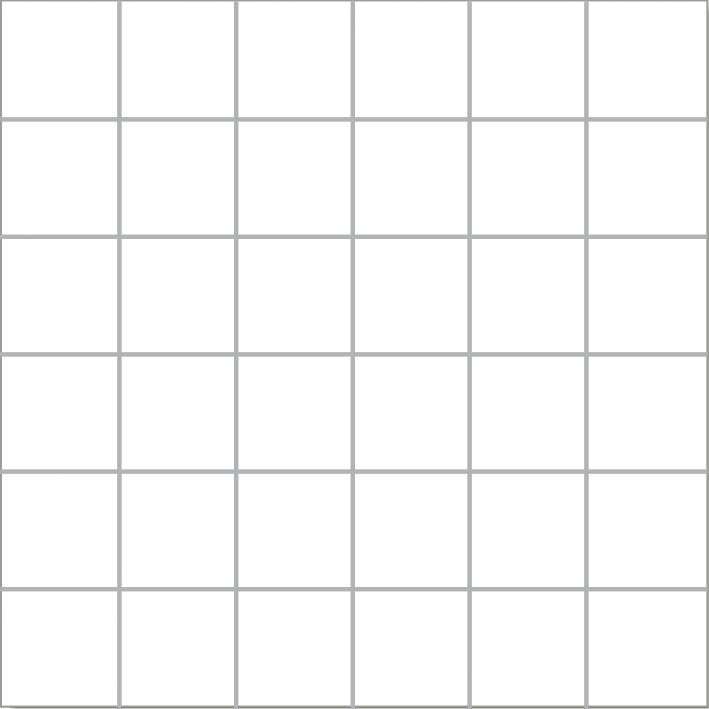 Mosaik polar white matt 4,8x4,8