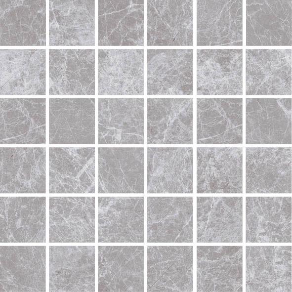Mosaik natural marbl grey matt 4,8x4,8