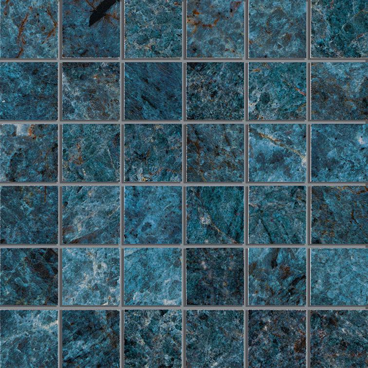 Mosaik deluxe azur polerad 4,8x4,8