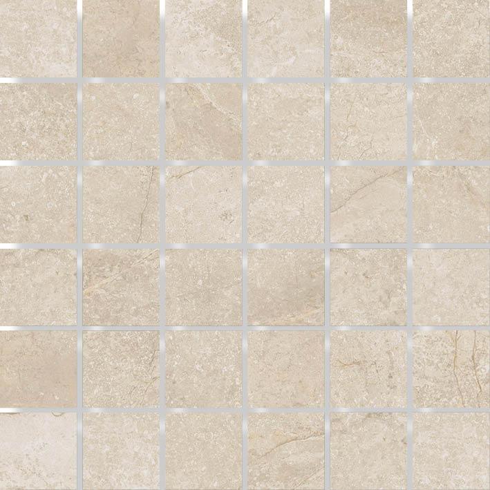 Mosaik limestone creme matt 4,8x4,8
