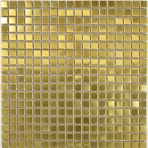 Mosaik guld, borstad metall 1,5x1,5