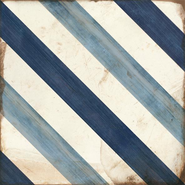 Loft floor stripe blue 20x20