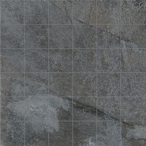 Mosaik rocks silver black 5x5